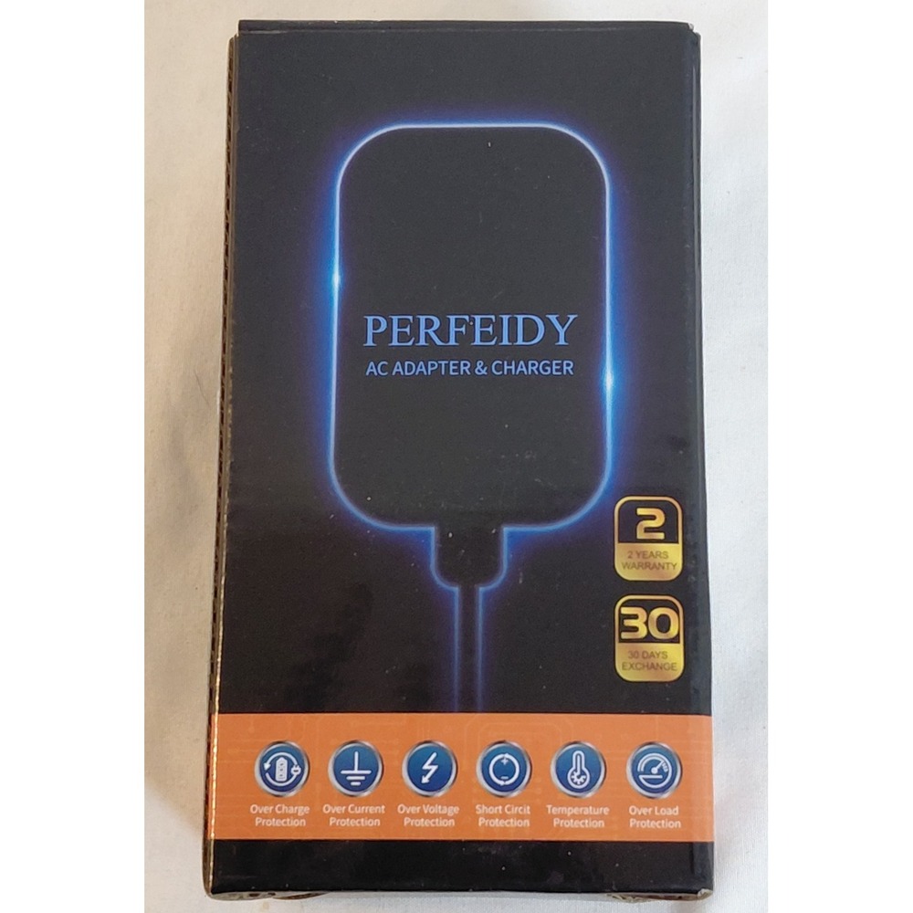 Perfeidy Universal AC Adapter Charger 15V 2A 30W Pwer Supply Switching Plug Tips